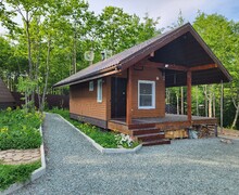 Дом A-frame, баня на дровах и прекрасный вид на лес
